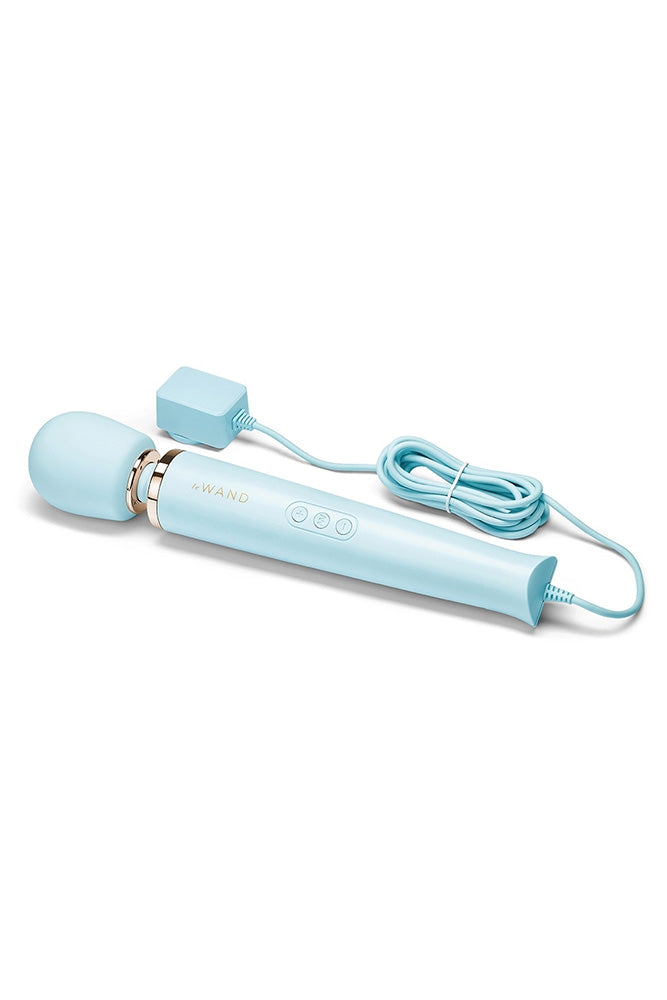 Le Wand - Plug-In Vibrating Massager - Sky Blue - Stag Shop