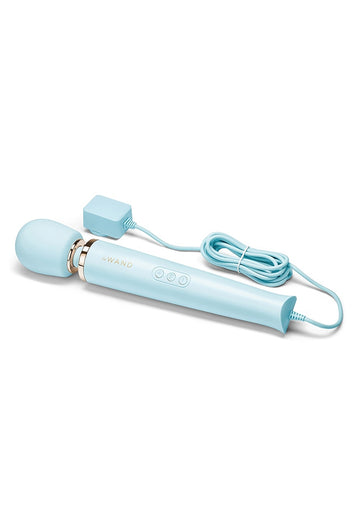 Le Wand - Plug-In Vibrating Massager - Sky Blue - Stag Shop