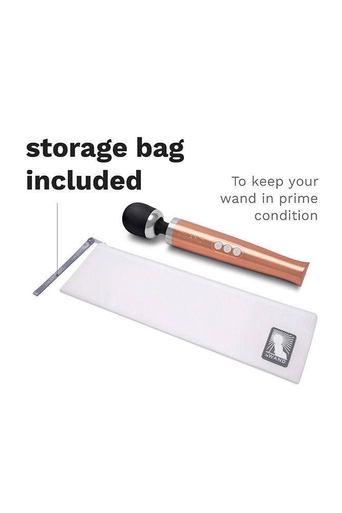 Le Wand - Die Cast Rechargeable Vibrating Massager - Rose Gold - Stag Shop