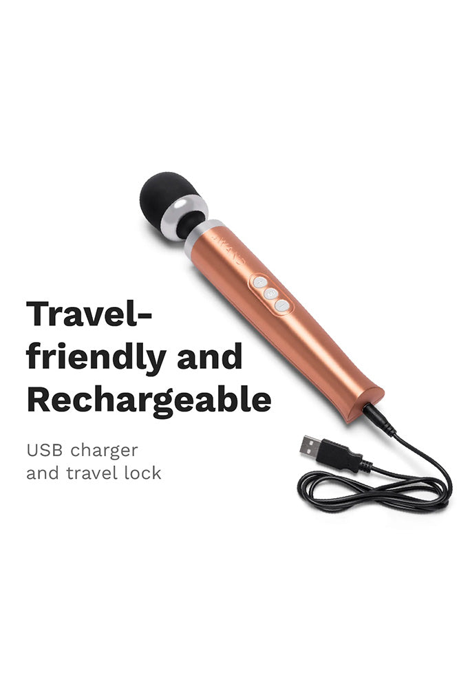 Le Wand - Die Cast Rechargeable Vibrating Massager - Rose Gold - Stag Shop