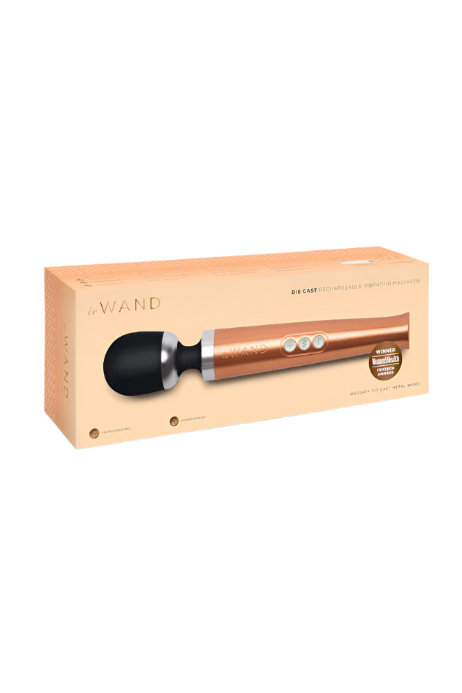 Le Wand - Die Cast Rechargeable Vibrating Massager - Rose Gold - Stag Shop