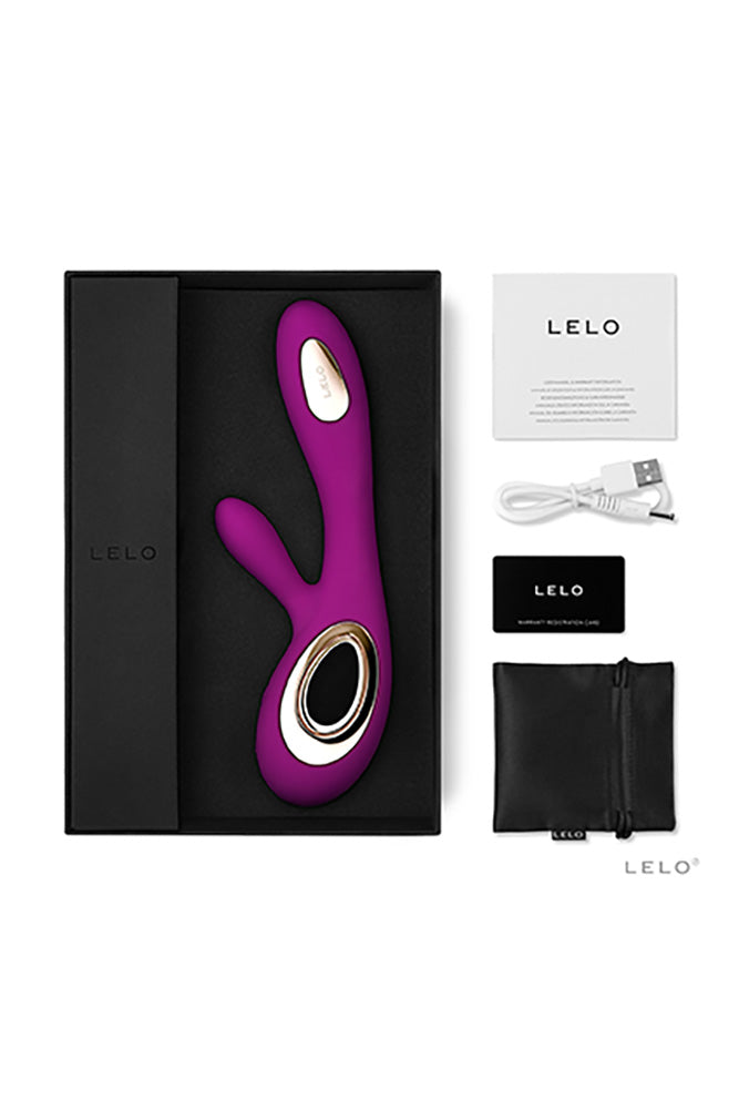 Lelo - Soraya Wave Rabbit Vibrator - Deep Rose - Stag Shop