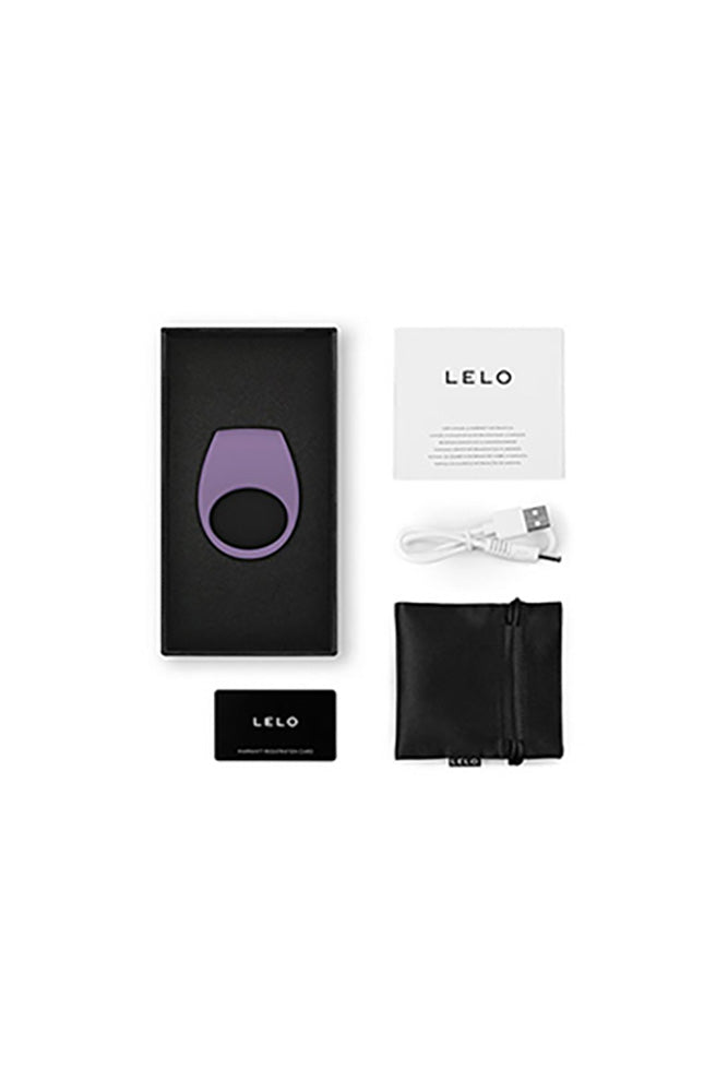 Lelo - Tor 3 Vibrating Cock Ring with App Control - Purple - Stag Shop