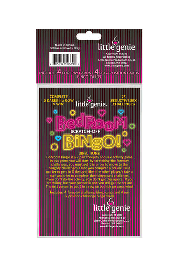 Little Genie - Bedroom Bingo Scratch Card Game - Stag Shop