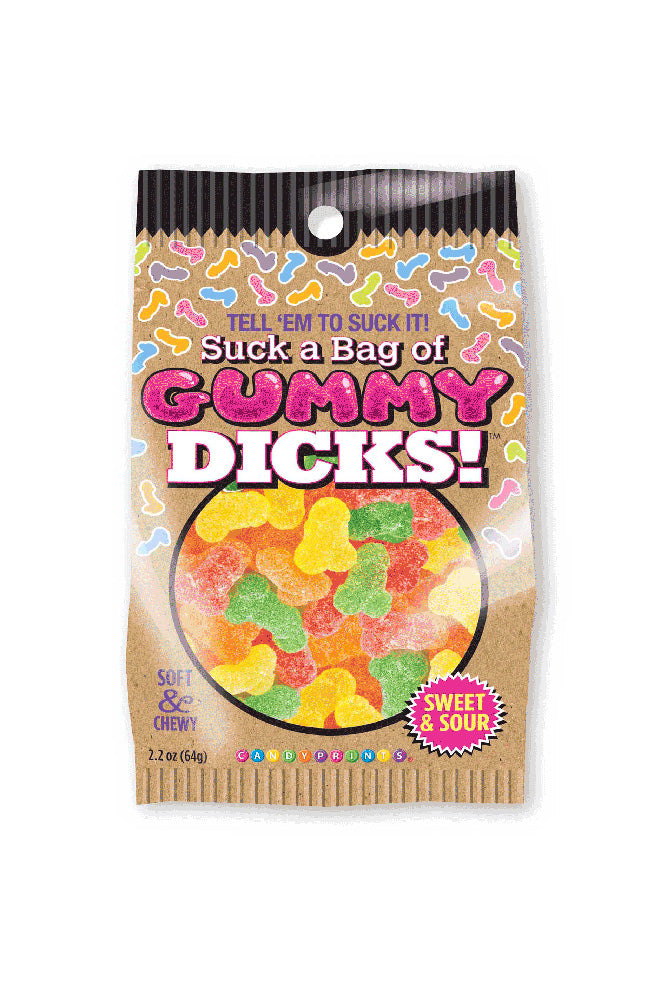 Little Genie - Candy Prints - Suck A Bag Of Gummy Dicks - 2.2oz Bag - Stag Shop