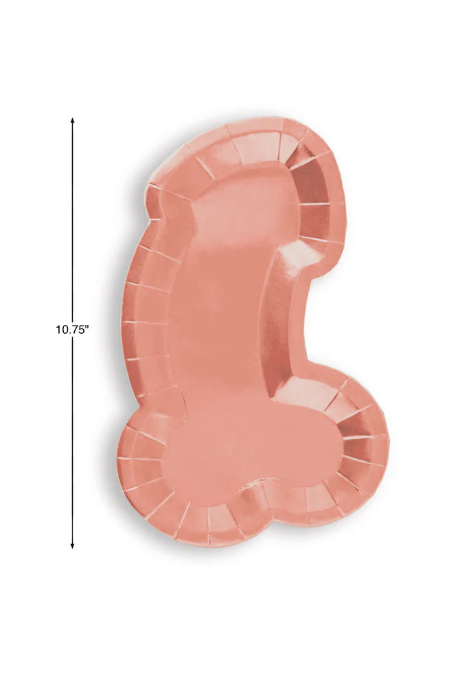 Little Genie - Glitterati - Penis Shaped Plates - Stag Shop