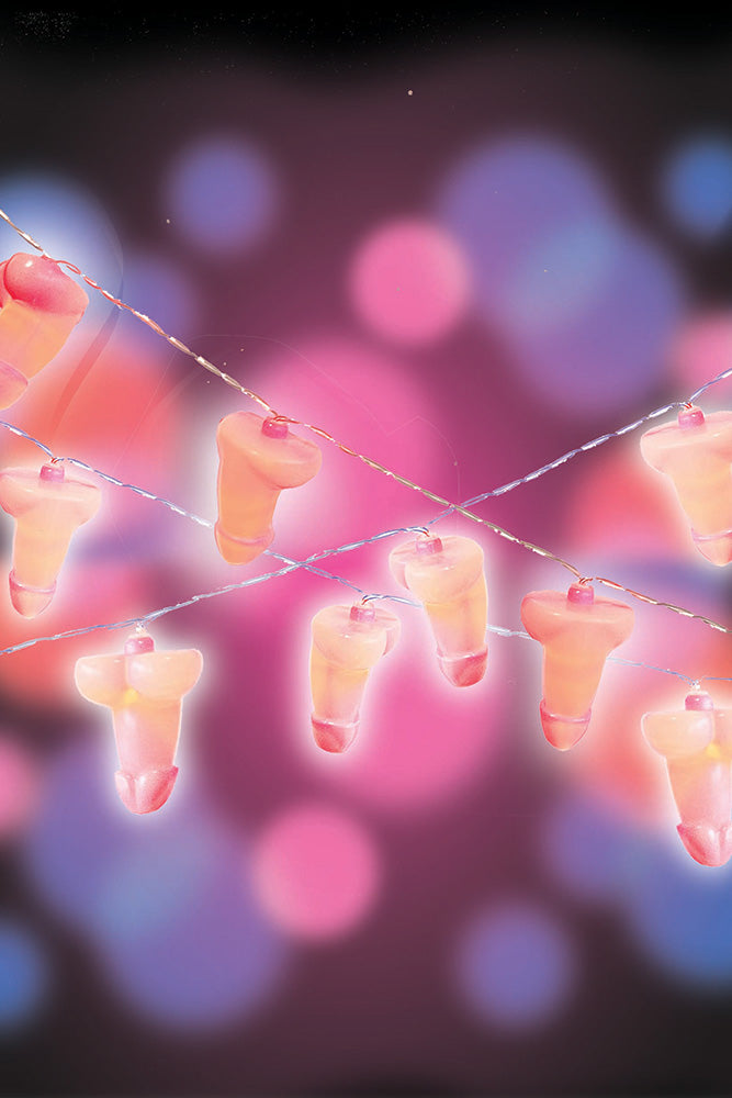 Little Genie - Glitterati Penis String Lights - 14ft - Stag Shop
