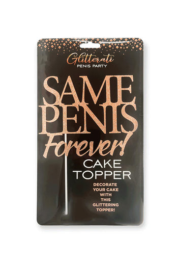 Little Genie - Glitterati - Same Penis Forever Cake Topper - Stag Shop