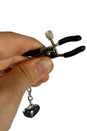 Little Genie - Sexy AF Nipple Clamps With Padlock Heart Charms - Stag Shop