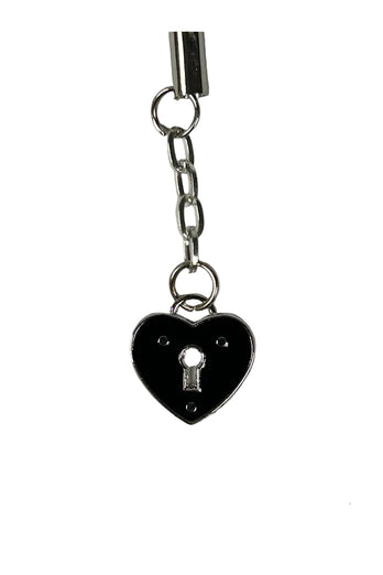 Little Genie - Sexy AF Nipple Clamps With Padlock Heart Charms - Stag Shop