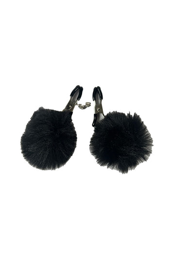 Little Genie - Sexy AF Nipple Clamps With Faux Fur Puffs - Stag Shop
