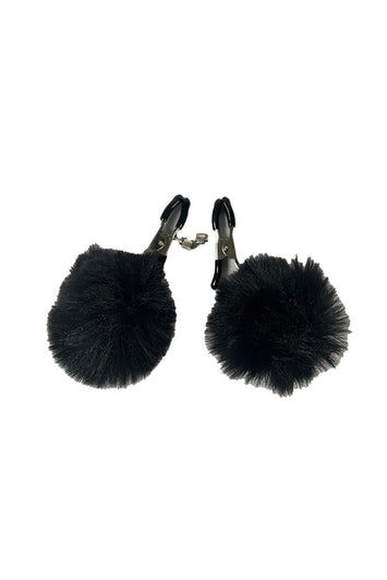 Little Genie - Sexy AF Nipple Clamps With Faux Fur Puffs - Stag Shop