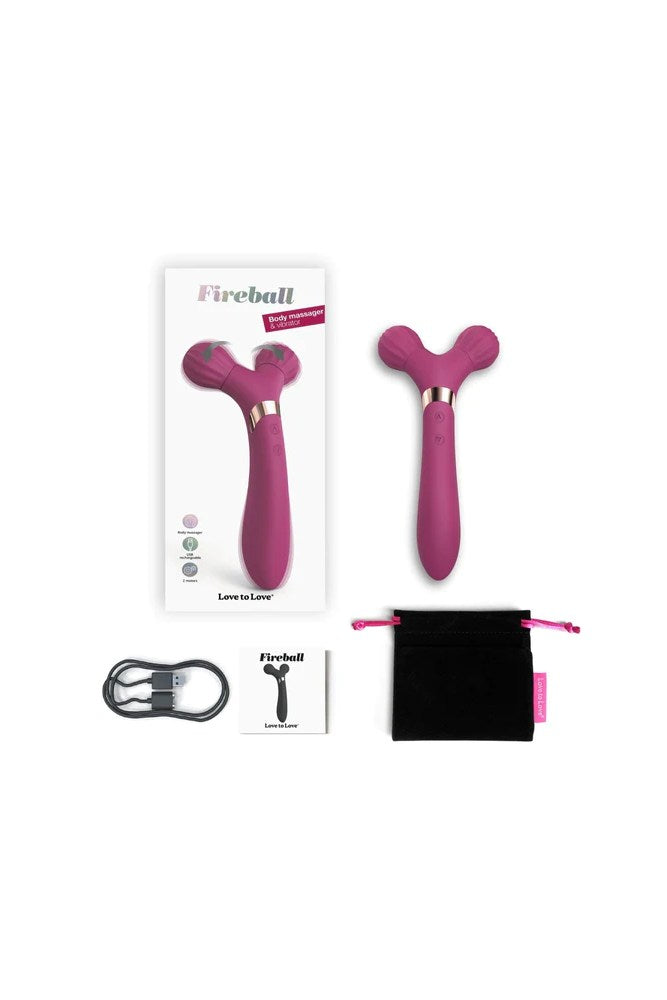 Love to Love - Fireball Body Massager & Vibrator - Plum - Stag Shop