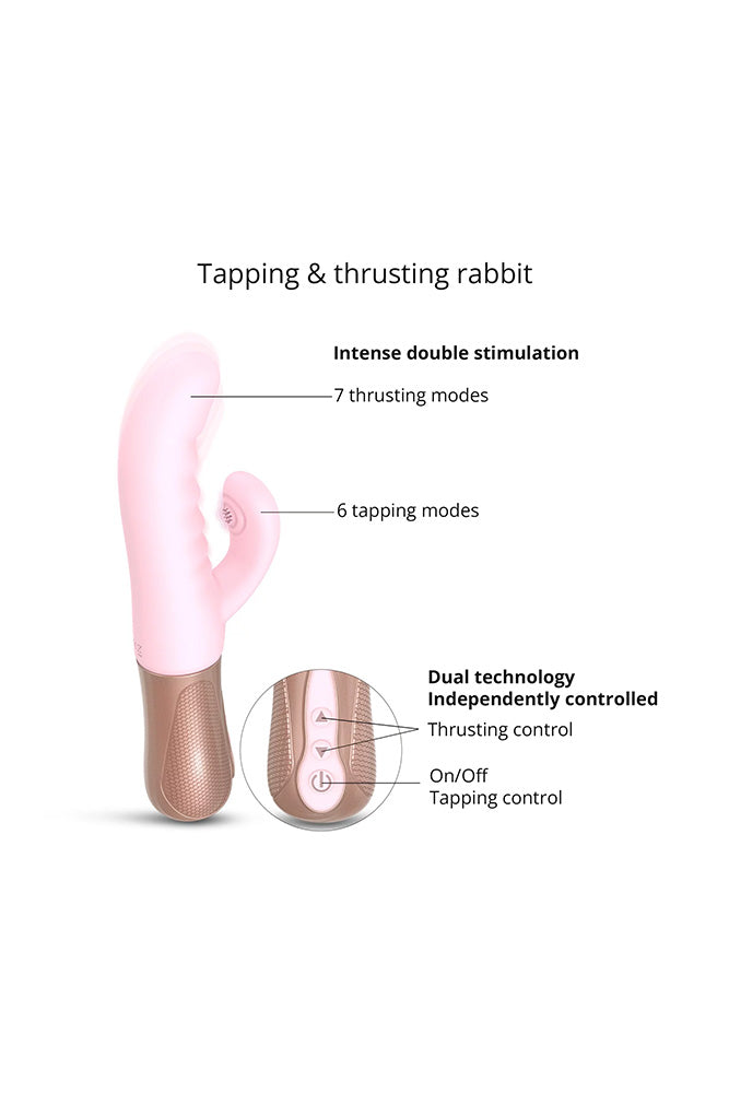 Love to Love - Sassy Bunny Thrusting Rabbit Vibrator - Pink - Stag Shop