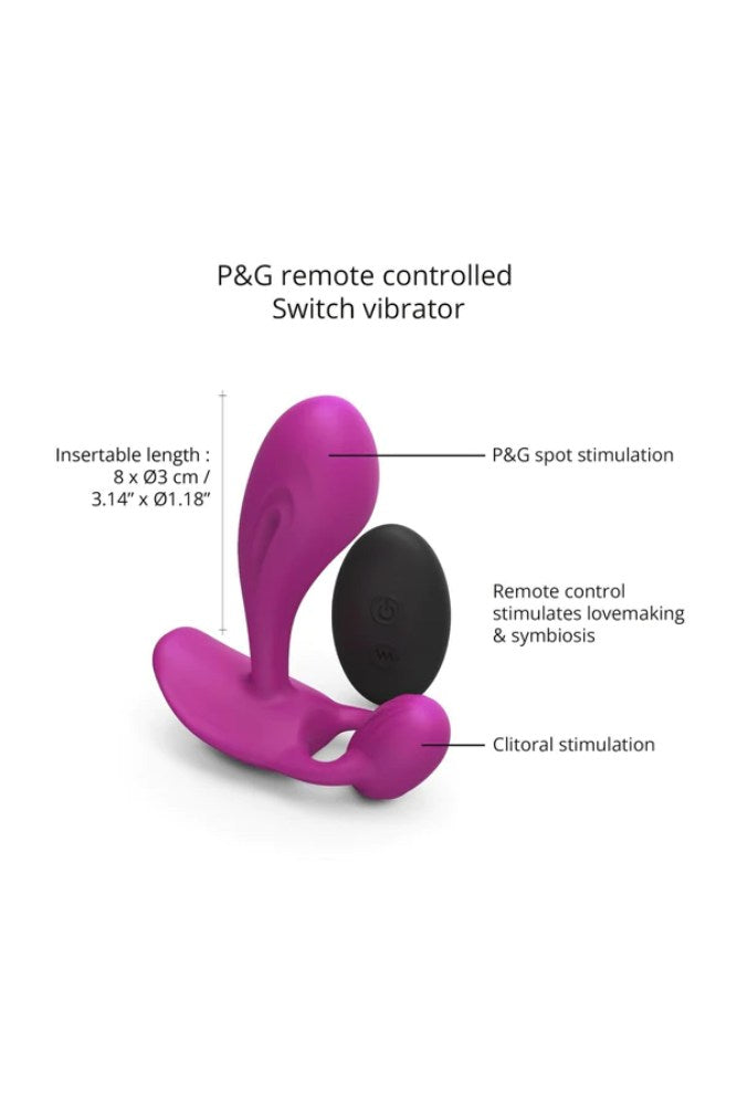 Love to Love - Witty G/P Spot Vibrator with Remote Control - Purple - Stag Shop
