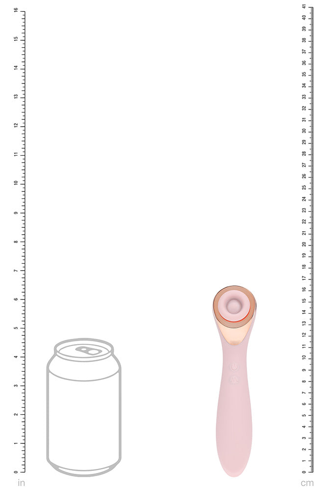 Shots Toys - Loveline - Darling Dual End AirTap Clitoral Simulator & Vibrator - Stag Shop