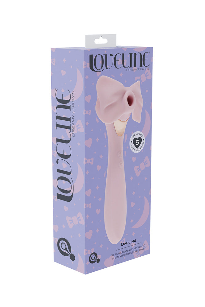 Shots Toys - Loveline - Darling Dual End AirTap Clitoral Simulator & Vibrator - Stag Shop
