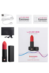 Lovense - Exomoon Bluetooth Bullet Vibrator - Black - Stag Shop