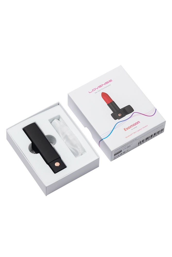 Lovense - Exomoon Bluetooth Bullet Vibrator - Black - Stag Shop