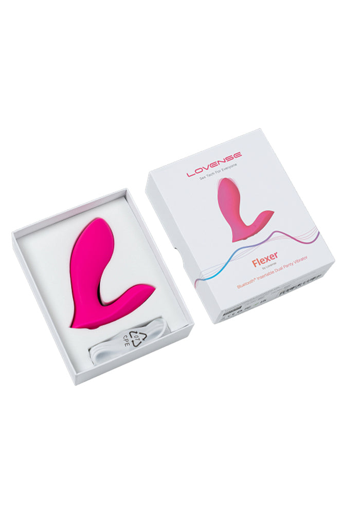 Lovense - Flexer Wearable Bluetooth Vibrator - Pink - Stag Shop