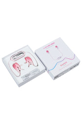 Lovense - Gemini Bluetooth Adjustable Vibrating Nipple Clamps - Pink - Stag Shop