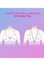 Lovense - Gemini Bluetooth Adjustable Vibrating Nipple Clamps - Pink - Stag Shop