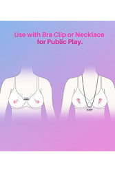 Lovense - Gemini Bluetooth Adjustable Vibrating Nipple Clamps - Pink - Stag Shop
