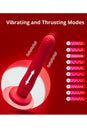 Lovense - Gravity Bluetooth Thrusting Dildo - Red - Stag Shop