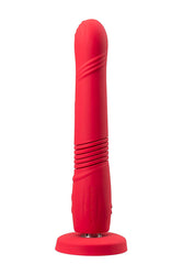 Lovense - Gravity Bluetooth Thrusting Dildo - Red - Stag Shop