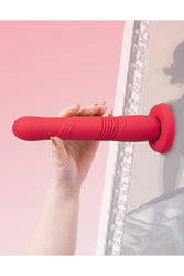Lovense - Gravity Bluetooth Thrusting Dildo - Red - Stag Shop