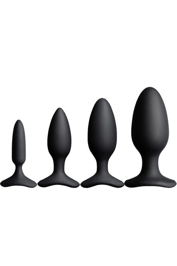 Lovense - Hush 2 Bluetooth Vibrating Butt Plug - Black - Various Sizes - Stag Shop