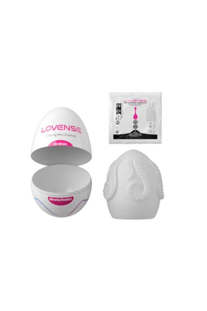 Lovense - Kraken Egg Masturbator - White - Stag Shop