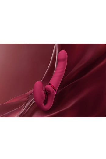 Lovense - Lapis App-Controlled Strapless Strap-on - Pink - Stag Shop