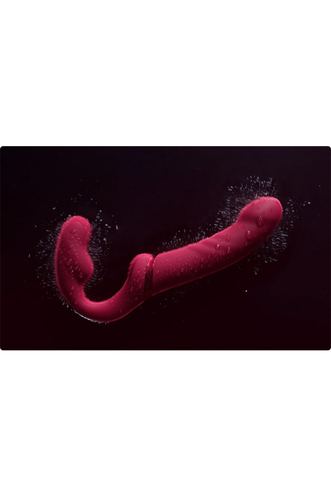 Lovense - Lapis App-Controlled Strapless Strap-on - Pink - Stag Shop