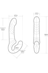 Lovense - Lapis App-Controlled Strapless Strap-on - Pink - Stag Shop