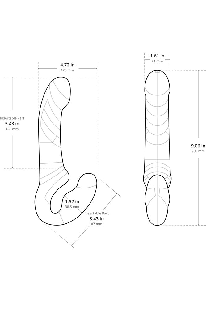 Lovense - Lapis App-Controlled Strapless Strap-on - Pink - Stag Shop