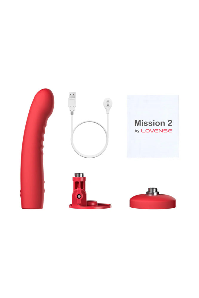 Lovense - Mission 2 Touch-Sensitive App-Controlled Vibrating Dildo - Stag Shop