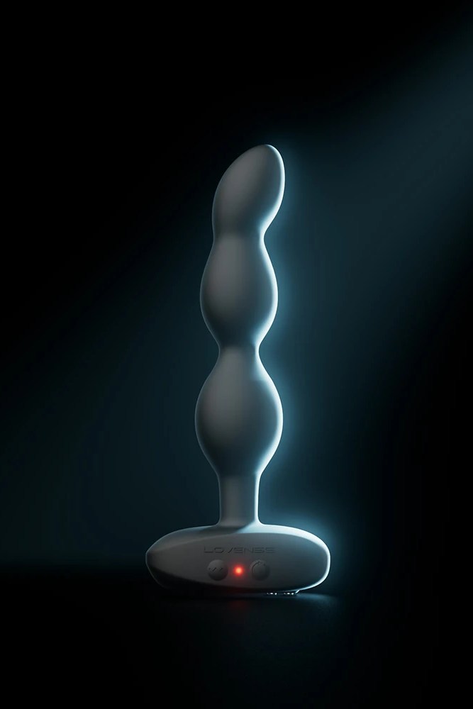Lovense - Ridge App-controlled Vibrating & Rotating Anal Beads - Black - Stag Shop