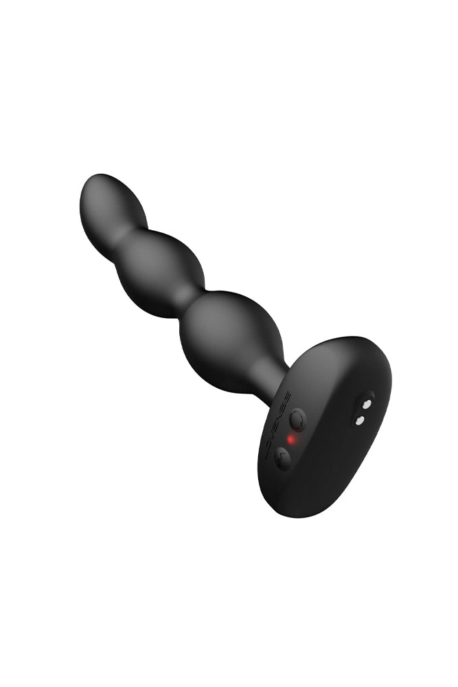 Lovense - Ridge App-controlled Vibrating & Rotating Anal Beads - Black - Stag Shop