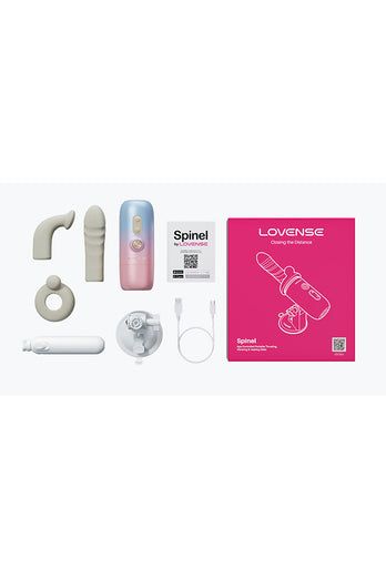 Lovense - Spinel High-Speed Thrusting & Heating Dildo Machine With App-Control - Stag Shop