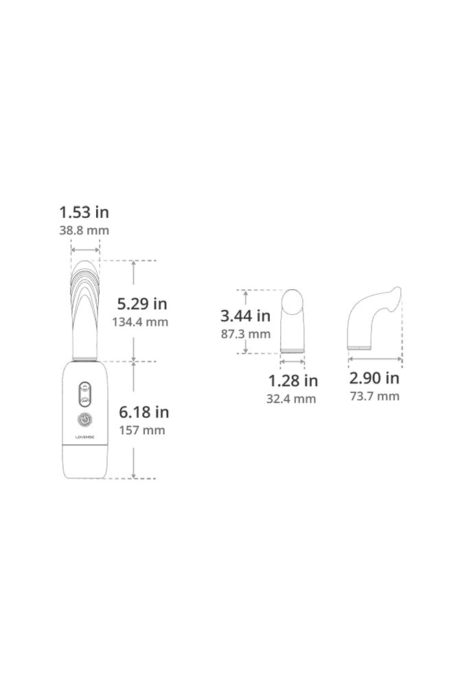 Lovense - Spinel High-Speed Thrusting & Heating Dildo Machine With App-Control - Stag Shop