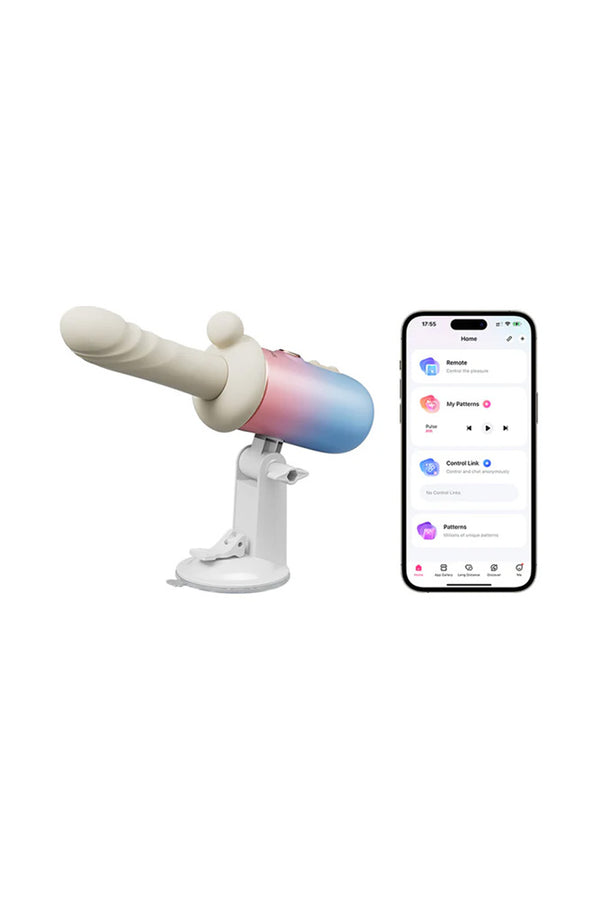 Lovense - Spinel High-Speed Thrusting & Heating Dildo Machine With App-Control - Stag Shop