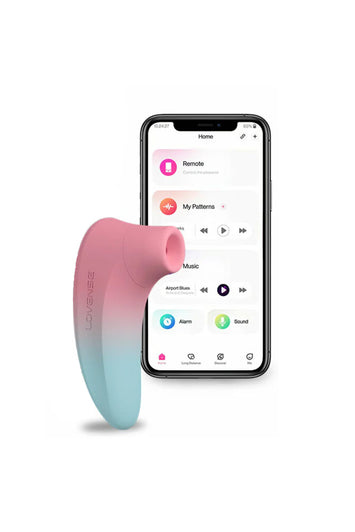 Lovense - Tenera 2 App-Controlled Clitoral Suction Stimulator - Blue/Pink - Stag Shop