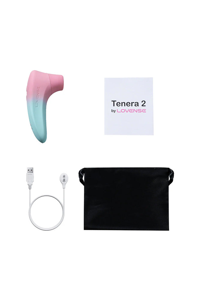Lovense - Tenera 2 App-Controlled Clitoral Suction Stimulator - Blue/Pink - Stag Shop