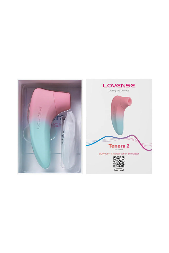 Lovense - Tenera 2 App-Controlled Clitoral Suction Stimulator - Blue/Pink - Stag Shop