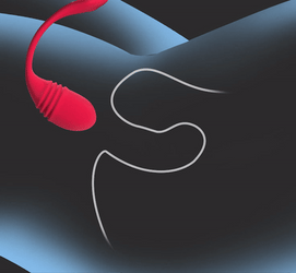 Lovense - Vulse App-Controlled Thrusting Egg Vibrator - Red - Stag Shop