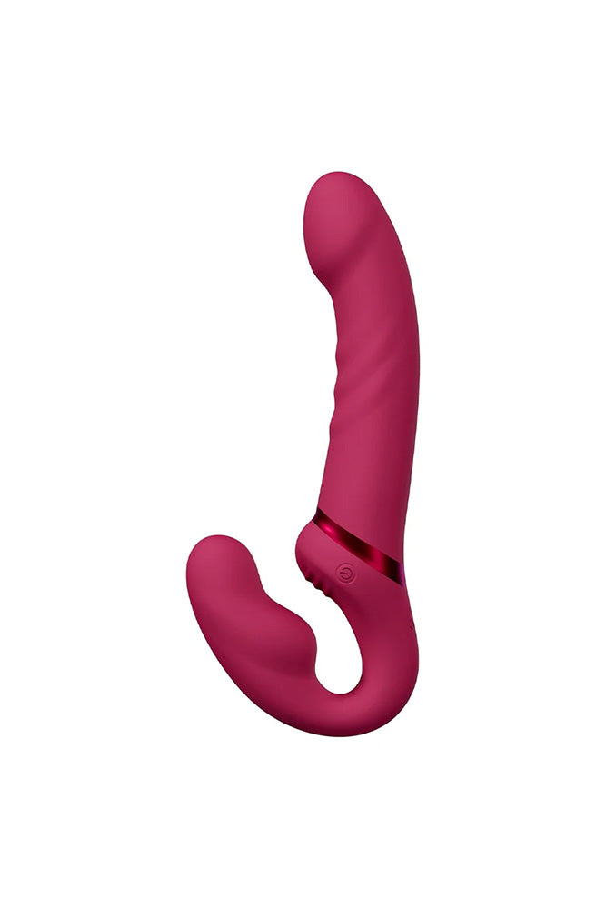 Lovense - Lapis App-Controlled Strapless Strap-on - Pink - Stag Shop