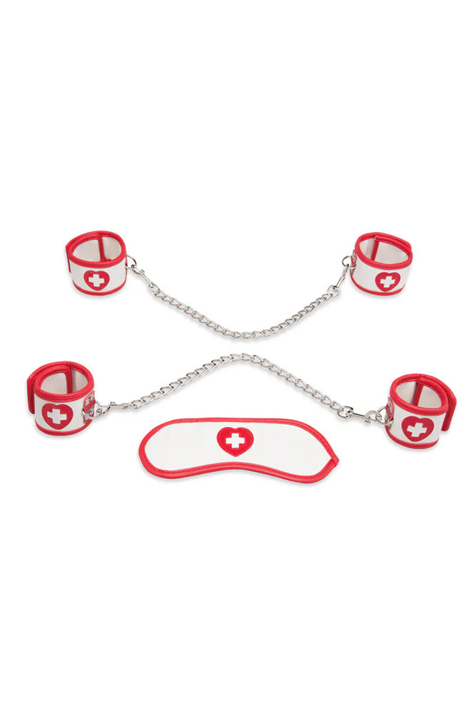 Lux Fetish - 5 PC Naughty Nurse BDSM Set