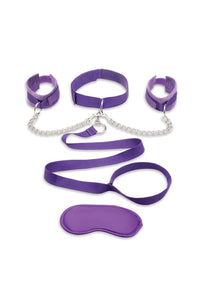 Thumbnail for Lux Fetish - Collar, Cuffs & Leash Set With Removable Cuffs & Leash