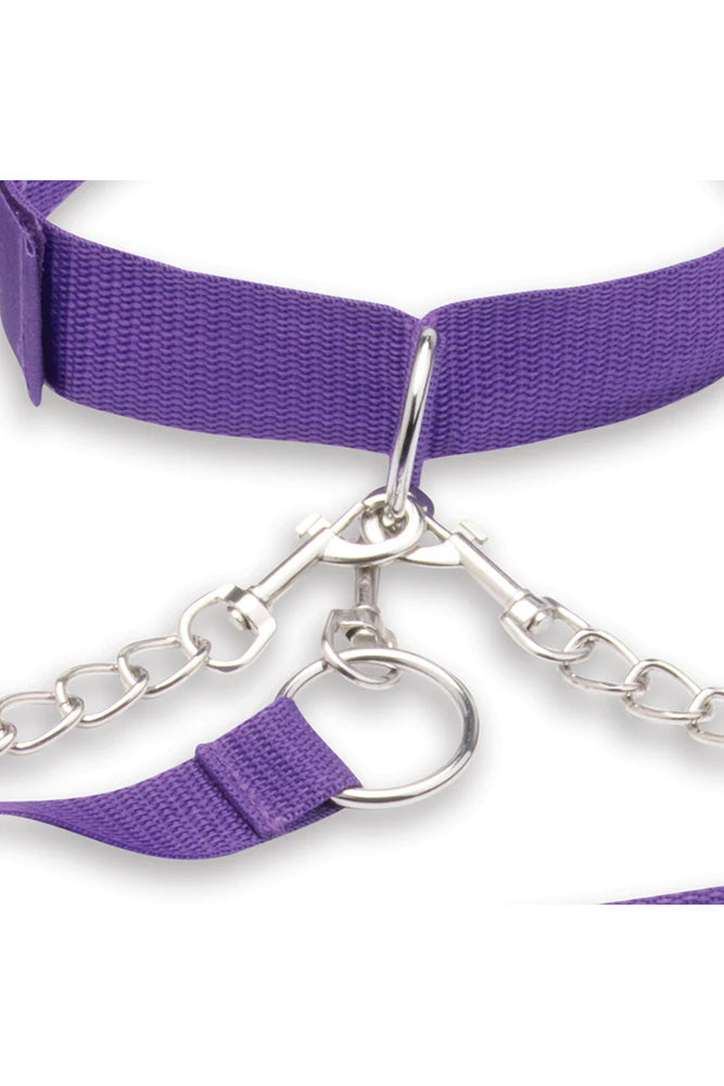 Lux Fetish - Collar, Cuffs & Leash Set With Removable Cuffs & Leash - Stag Shop